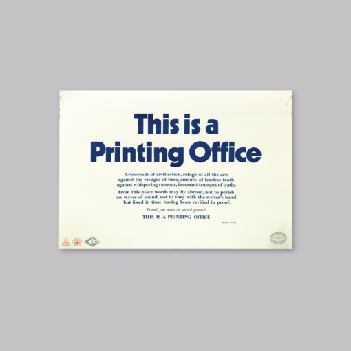 'This is a Printing Office' version one