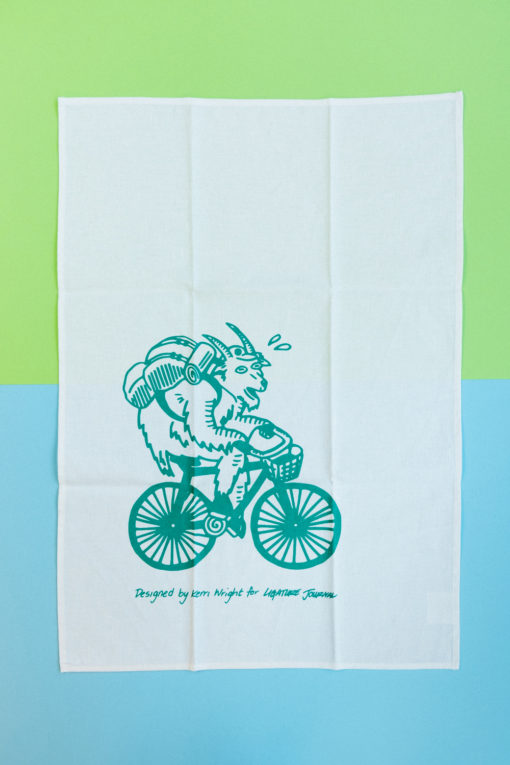 Cycling Goat Tea Towel (LJ Issue Two)